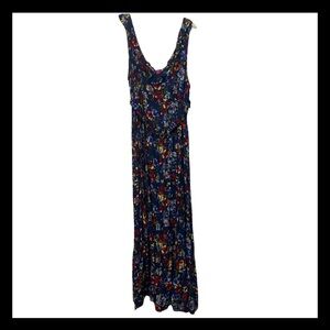 Pure Energy Sleeveless Belted Floral Maxi Dress Plus Size 3X NWT